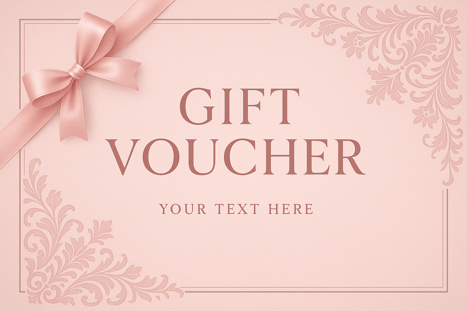 mi serve un immagine di copertina per un buono regalo, di colore rosa